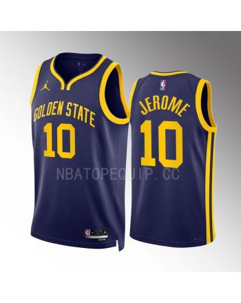 Ty Jerome 10 Golden State Warriors 2022-23 Statement Edition Navy Jersey Swingman