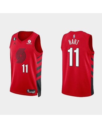 Portland Trail Blazers 11 Josh Hart 2022-23 Statement Edition Red Men Jersey