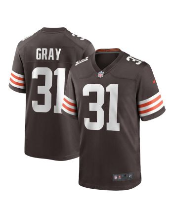 Vincent Gray 31 Cleveland Browns Nike Team Game Jersey - Brown