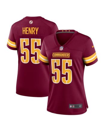 K.J. Henry 55 Washington Commanders Women Team Game Jersey - Burgundy