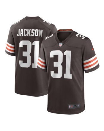 Deon Jackson 31 Cleveland Browns Men Game Jersey - Brown