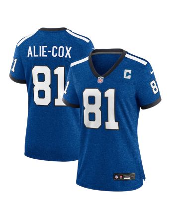 Mo Alie Cox 81 Indianapolis Colts Indiana Nights Alternate Game Women Jersey - Royal