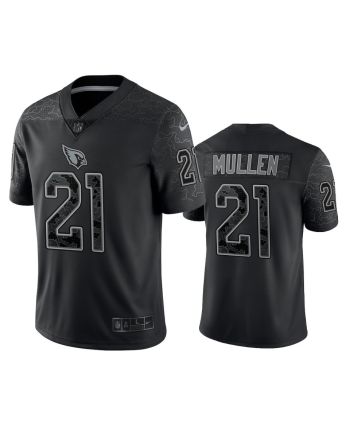 Trayvon Mullen 21 Arizona Cardinals Black Reflective Limited Jersey - Men