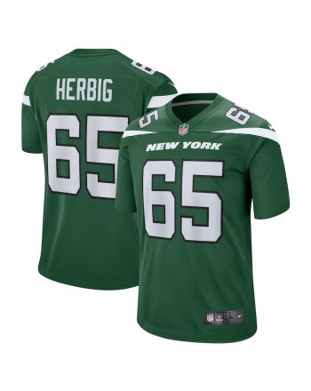 Nate Herbig New York Jets Game Player Jersey - Gotham Green