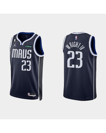 Dallas Mavericks 23 McKinley Wright IV 2022-23 Statement Edition Navy Men Jersey