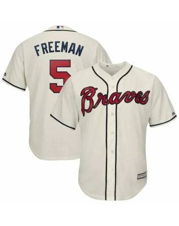 Freddie Freeman Atlanta Braves Official Cool Base Player Jersey - Cream