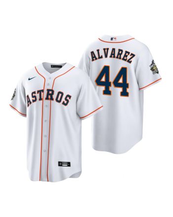 Men's Houston Astros Yordan Alvarez 44 White 2022-23 World Series Jersey