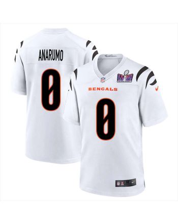 Lou Anarumo 0 Cincinnati Bengals Super Bowl LVIII Men Away Limited Jersey - White