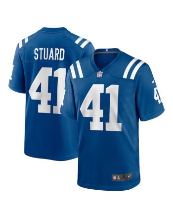 Grant Stuard 41 Indianapolis Colts Men Game Jersey - Royal