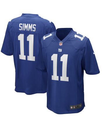 Phil Simms 11 New York Giants Men Game Retired Jersey - Royal