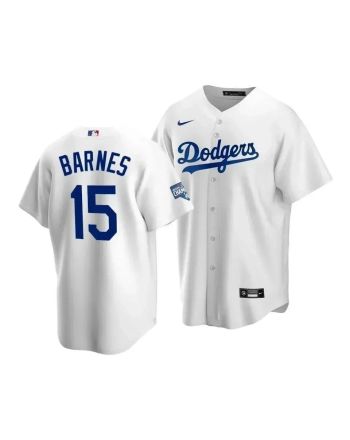 Men's Los Angeles Dodgers Austin Barnes 15 2020 World Series Champions White Home Jersey