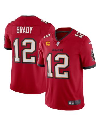 Tom Brady 12 Tampa Bay Buccaneers Captain Vapor Limited Jersey - Red