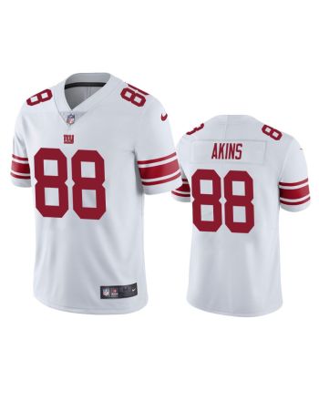 New York Giants Jordan Akins 88 White Vapor Limited Jersey