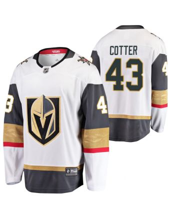 Men Paul Cotter Golden Knights White Away 43 Jersey Jersey