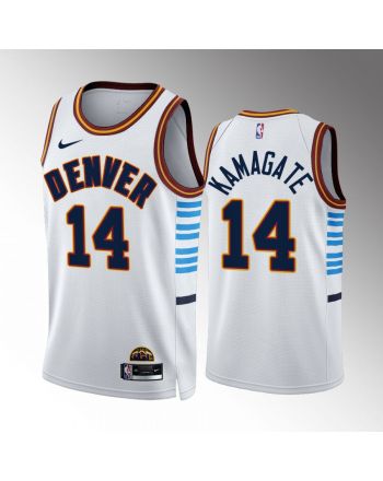 Ismael Kamagate 14 2022-23 Denver Nuggets White City Edition Jersey Swingman