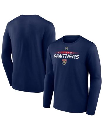 Florida Panthers Core Collection Prime Wordmark Long Sleeve T-Shirt - Navy