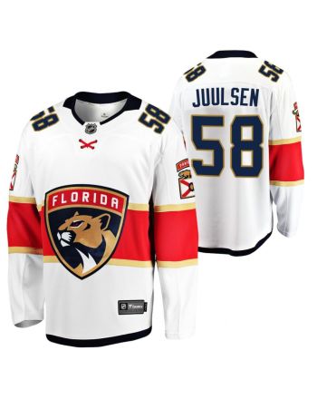 Florida Panthers 58 Noah Juulsen 2023 Jersey White Away Player Jersey