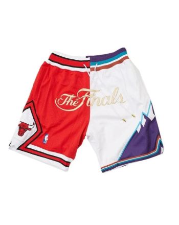 "The Finals" NBA Retro Shorts - Two-toned Red/White