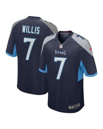 Malik Willis 7 Tennessee Titans Men Game Jersey - Navy