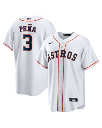 Jeremy Peña 3 Houston Astros Home Men Jersey - White