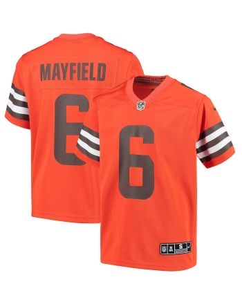 Baker Mayfield 6 Cleveland Browns YOUTH Team Game Jersey - Orange