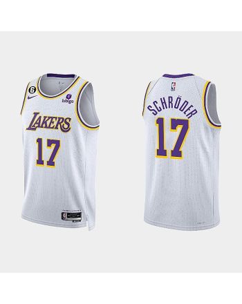 Los Angeles Lakers Dennis Schroder 17 2022-23 Association Edition White Men Jersey Swingman