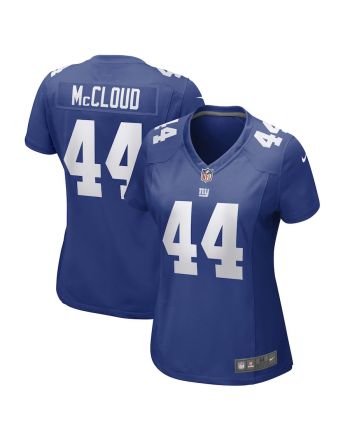 Nick McCloud New York Giants Women's Game Player Jersey - Royal