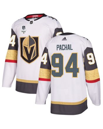 Brayden Pachal 94 Vegas Golden Knights Stanley Cup 2023 Final Patch Away Breakaway Men Jersey - White