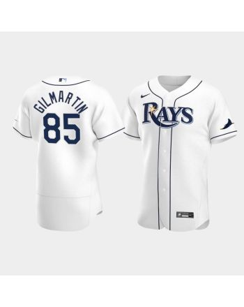 Men's Tampa Bay Rays 85 Sean Gilmartin White Home Jersey Jersey