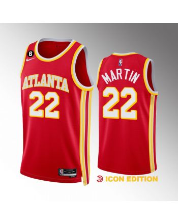 Tyrese Martin 22 Atlanta Hawks Icon Edition Red Jersey 2022-23 Swingman