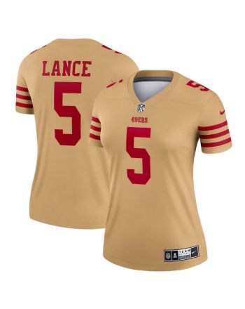 Trey Lance 5 San Francisco 49ers Women Team Inverted Legend Jersey - Gold