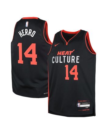 Tyler Herro 14 Miami Heat 2023/24 City Edition Swingman YOUTH Jersey - Black