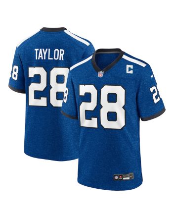 Jonathan Taylor 28 Indianapolis Colts Indiana Nights Alternate Game Men Jersey - Royal