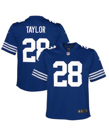 Jonathan Taylor 28 Indianapolis Colts YOUTH Alternate Game Jersey - Royal