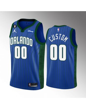 Orlando Magic Custom 00 2022-23 Statement Edition Blue Jersey Swingman