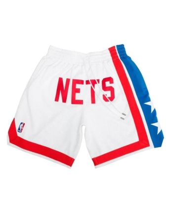 Brooklyn Nets NBA Retro Shorts - White