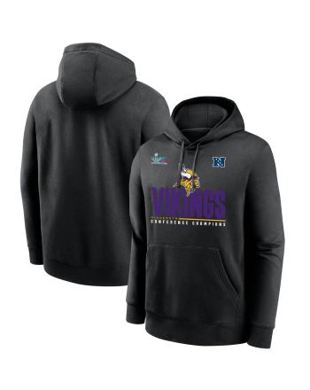 Minnesota Vikings NFC Conference Champions Black Pullover Hoodie