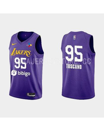 2022-23 Los Angeles Lakers Juan Toscano-Anderson Training Camp Purple Men Jersey