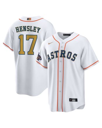 David Hensley 17 Houston Astros 2023 Men Jersey - White/Gold