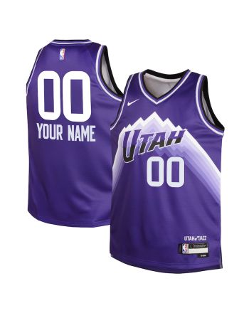 Utah Jazz 2023/24 City Edition Swingman Custom YOUTH Jersey - Purple