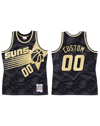 Phoenix Suns Custom 00 HWC Jersey Men's Black Toile