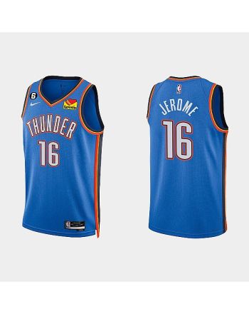 Oklahoma City Thunder 16 Ty Jerome 2022-23 Icon Edition White Men Jersey