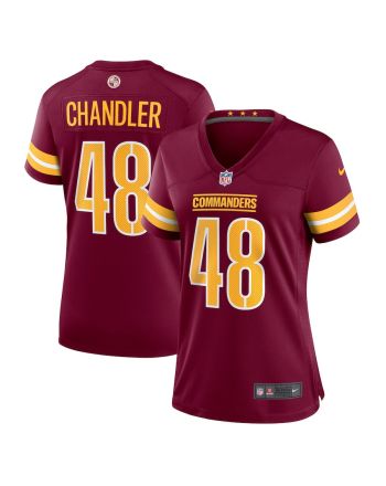 Sean Chandler 48 Washington Commanders Women Game Jersey - Burgundy