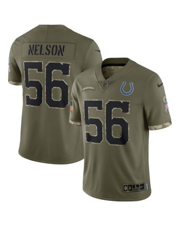 Quenton Nelson Indianapolis Colts 2022 Salute To Service Limited Jersey - Olive