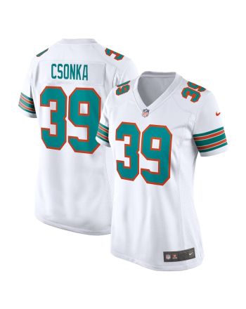 Larry Csonka 39 Miami Dolphins Retired Player Jersey - White