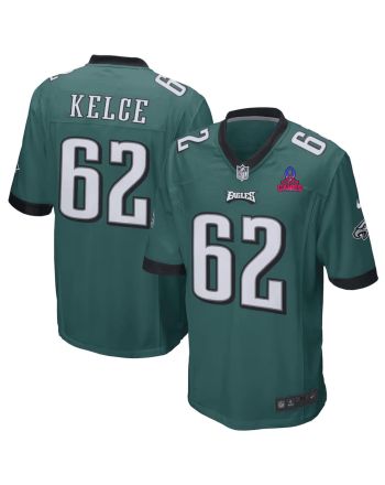 Jason Kelce 62 Philadelphia Eagles 2024 Pro Bowl Patch Game Men Jersey - Midnight Green