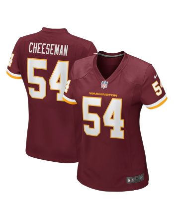 Camaron Cheeseman 54 Washington Commanders Football Team Game Women Jersey - Burgundy