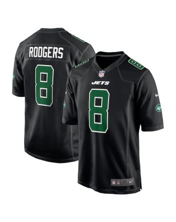 Aaron Rodgers 8 New York Jets Men Fashion Game Jersey - Black