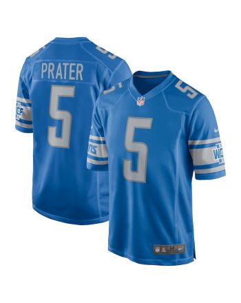 Matt Prater 5 Detroit Lions Men Game Jersey - Blue