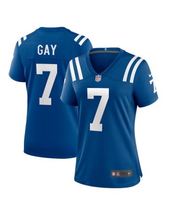 Matt Gay 7 Indianapolis Colts Women Team Game Jersey - Royal